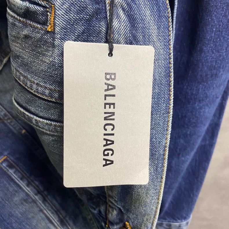 Balenciaga Balenciaga Blue City Limited Edition Denim Jacket Size US S / EU 44-46 / 1 - 5 Thumbnail