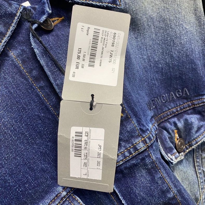 Balenciaga Balenciaga Blue City Limited Edition Denim Jacket Size US S / EU 44-46 / 1 - 8 Thumbnail