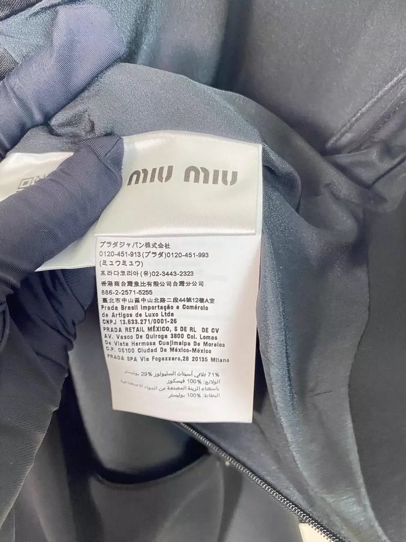Miu Miu Sequined Back Cross Strap Dress
