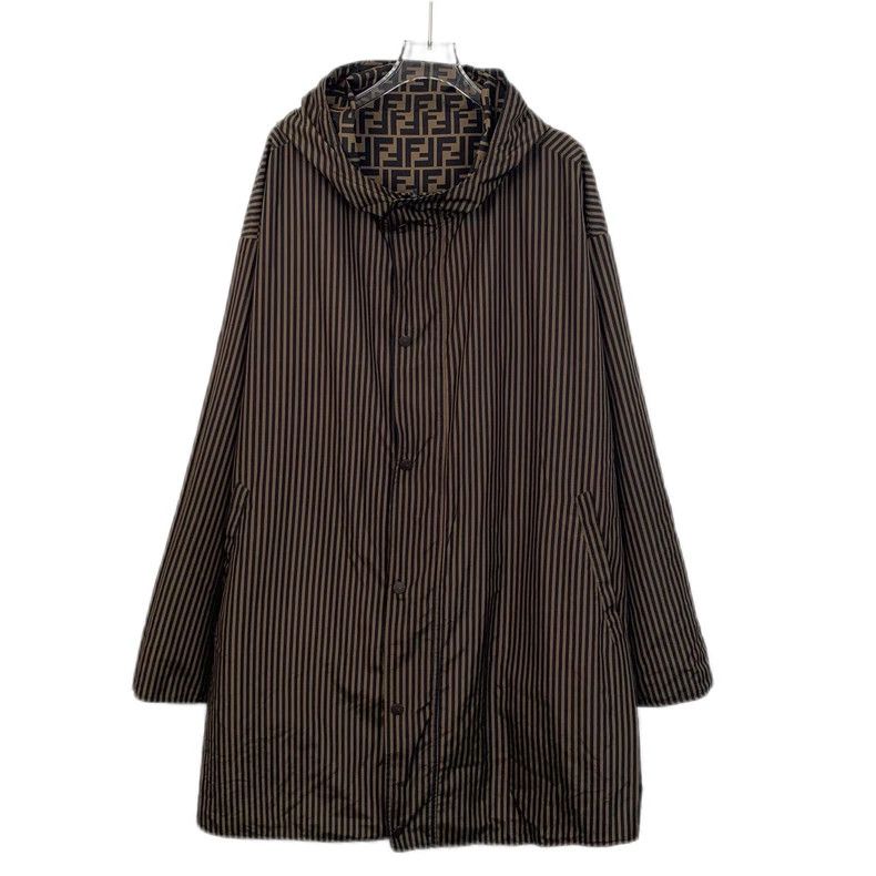 Fendi Fendi Brown Logo Hooded Windbreaker Jacket Size US M / EU 48-50 / 2 - 3 Thumbnail