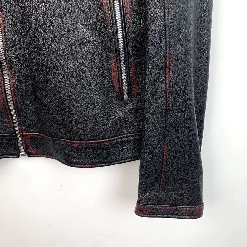 Dolce & Gabbana Dolce&Gabbana Black Leather Zip Jacket Size US M / EU 48-50 / 2 - 4 Thumbnail