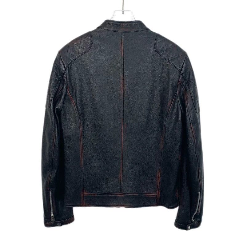 Dolce & Gabbana Dolce&Gabbana Black Leather Zip Jacket Size US M / EU 48-50 / 2 - 2 Thumbnail