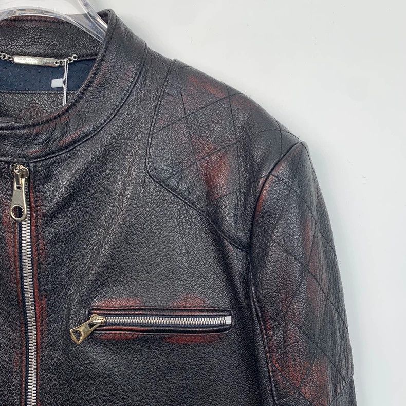Dolce & Gabbana Dolce&Gabbana Black Leather Zip Jacket Size US M / EU 48-50 / 2 - 3 Thumbnail