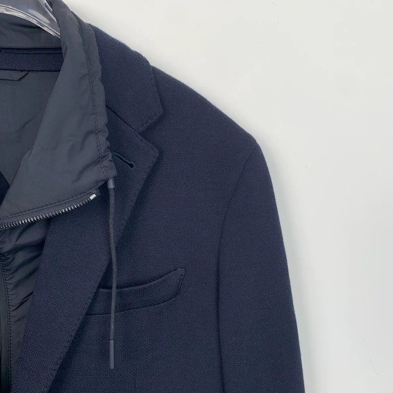 Ermenegildo Zegna Ermenegildo Zegna Blue Wool Blazer Jacket Size US L / EU 52-54 / 3 - 3 Thumbnail