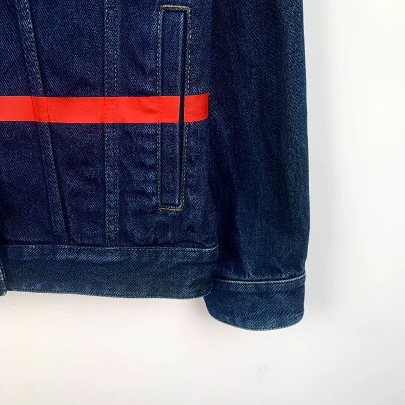 Valentino Valentino Blue Denim Jacket with Print Size US S / EU 44-46 / 1 - 4 Thumbnail