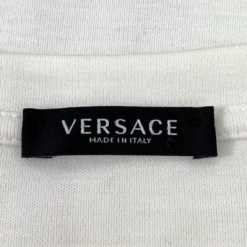 Versace Versace White Logo Smiley Print T-Shirt Size US M / EU 48-50 / 2 - 7 Thumbnail