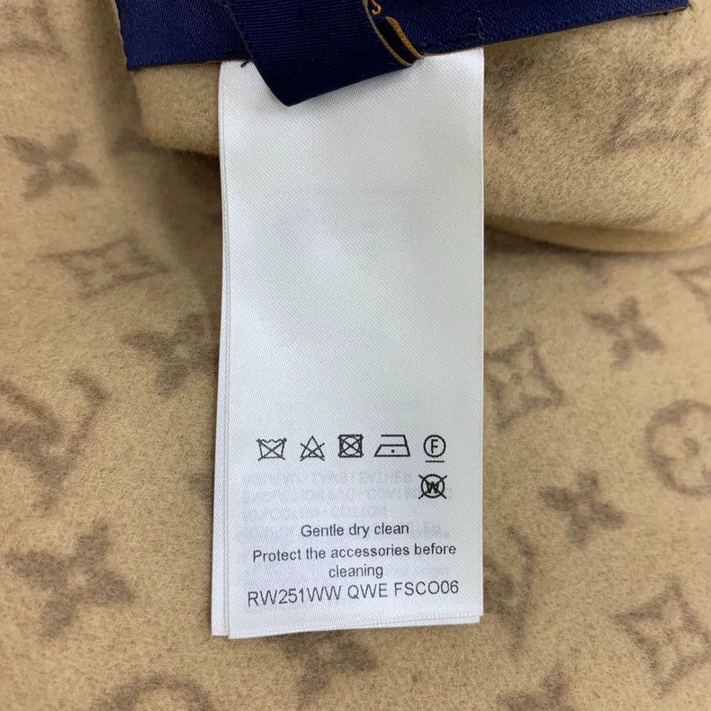Louis Vuitton Louis Vuitton Brown Logo Printed Wool Coat Size US L / EU 52-54 / 3 - 7 Thumbnail