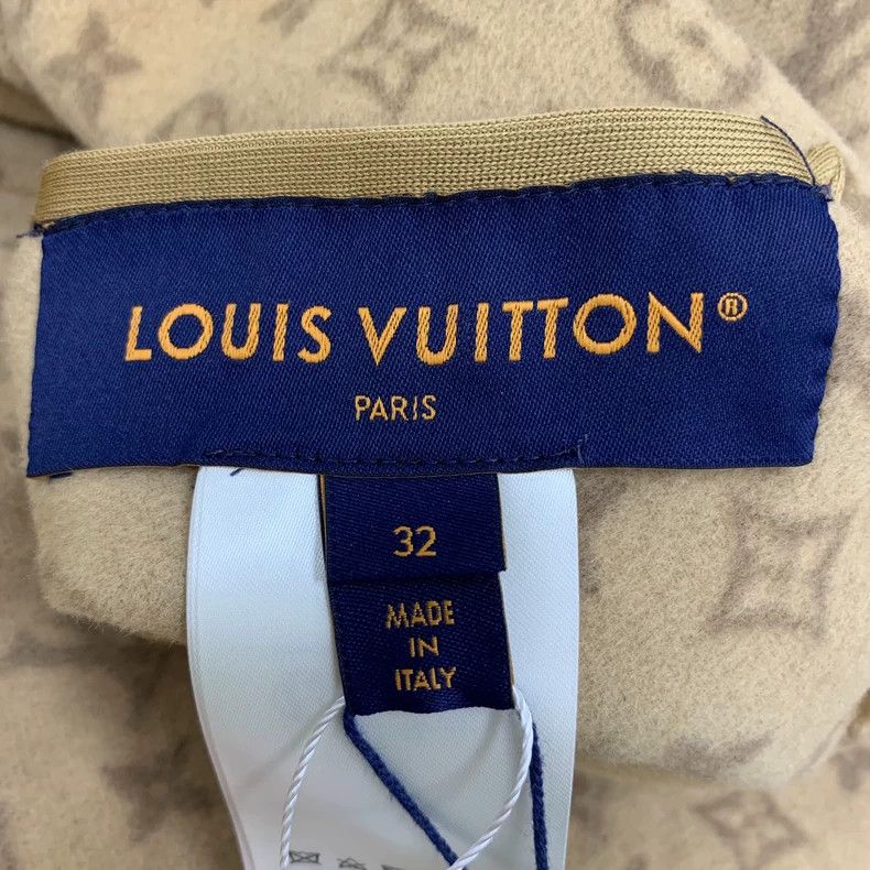 Louis Vuitton Louis Vuitton Brown Logo Printed Wool Coat Size US L / EU 52-54 / 3 - 5 Thumbnail