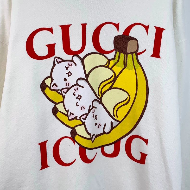 Gucci Gucci Banana Cat Long Sleeve Sweatshirt Size US S / EU 44-46 / 1 - 4 Thumbnail