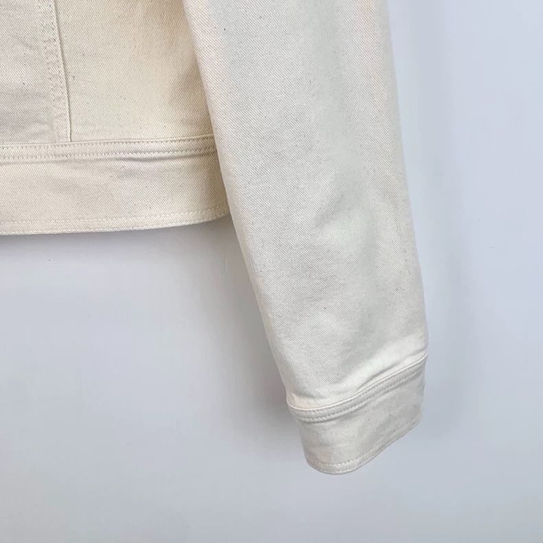 Gucci Gucci White Cotton Long Sleeve Denim Jacket Size US M / EU 48-50 / 2 - 4 Thumbnail