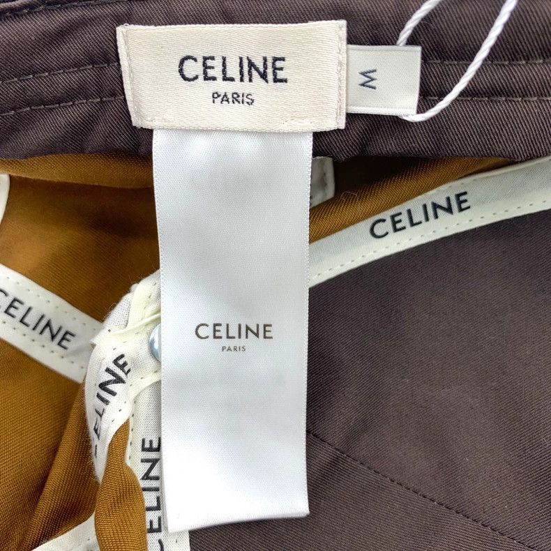 Celine Celine Brown Cap with Logo Print Size ONE SIZE - 7 Thumbnail