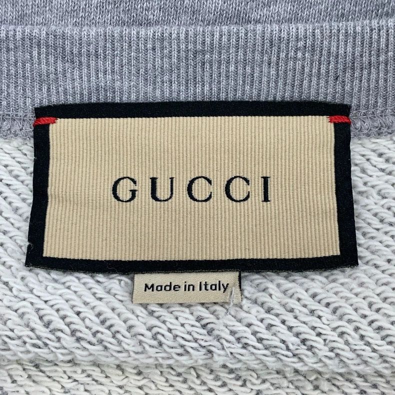 Gucci Gucci Gray Pink Logo Cropped Long Sleeve Sweatshirt Size US S / EU 44-46 / 1 - 6 Thumbnail