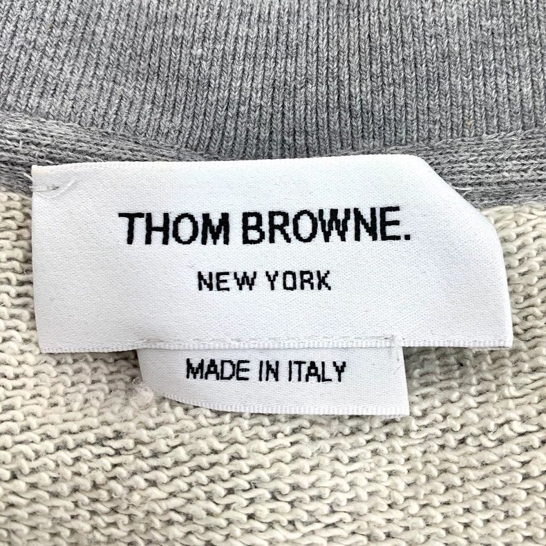 Thom Browne Thom Browne Gray Long Sleeve Sweatshirt with Dogs Size US M / EU 48-50 / 2 - 6 Thumbnail