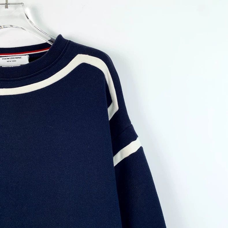 Thom Browne Thom Browne Long Sleeve Cotton Sweatshirt Size US S / EU 44-46 / 1 - 3 Thumbnail