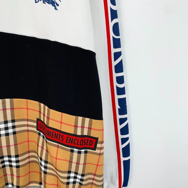 Burberry Burberry Colorblock Logo Long Sleeve Sweatshirt Size US L / EU 52-54 / 3 - 4 Thumbnail