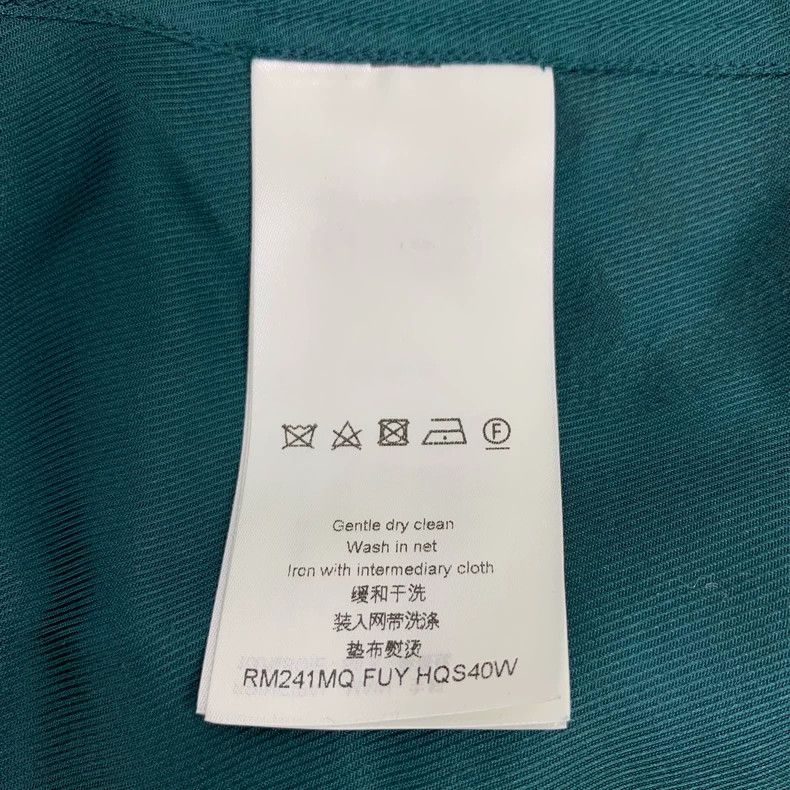 Louis Vuitton Louis Vuitton Green Silk Shirt with Logo Size US M / EU 48-50 / 2 - 7 Thumbnail