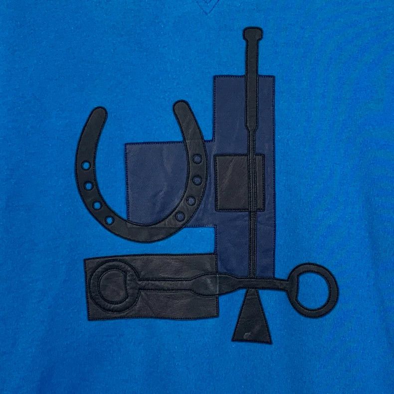 Hermes Hermes Blue Mechanical Pattern Long Sleeve Sweatshirt Size US M / EU 48-50 / 2 - 4 Thumbnail