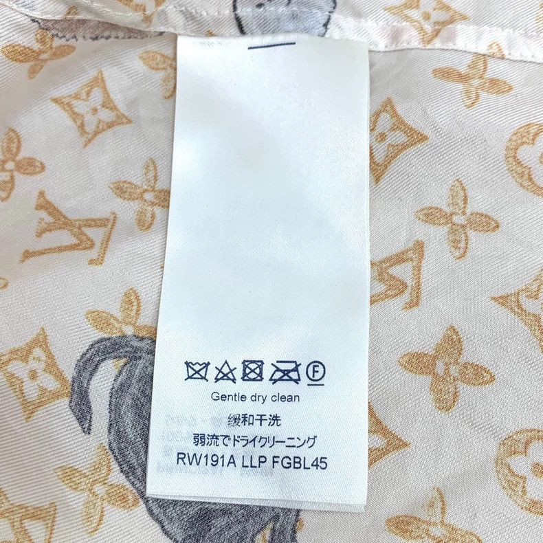 Louis Vuitton Louis Vuitton Yellow Logo Short Sleeve Shirt Size US XS / EU 42 / 0 - 6 Thumbnail