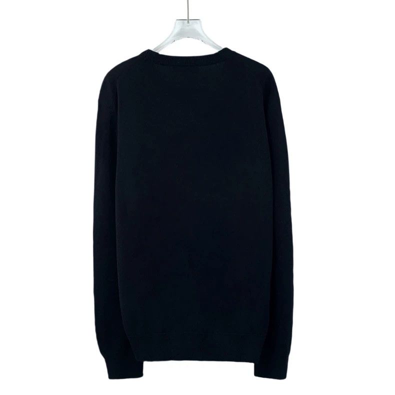 Dolce&Gabbana Black Wool Sweater with Embroidery