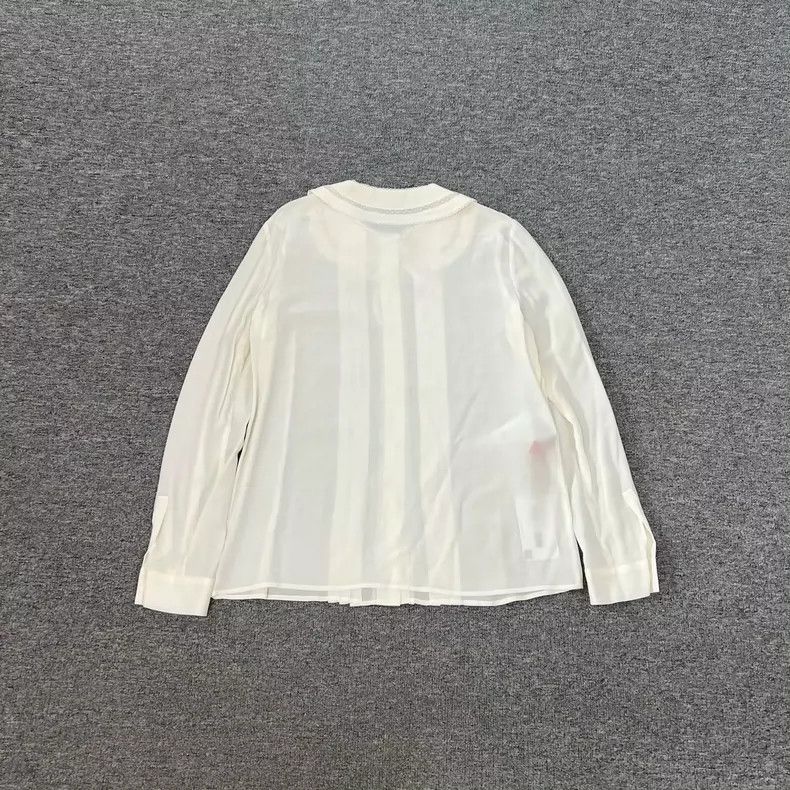 Prada Miu Miu Silk Shirt with Bow Tie Design Size US M / EU 48-50 / 2 - 2 Thumbnail