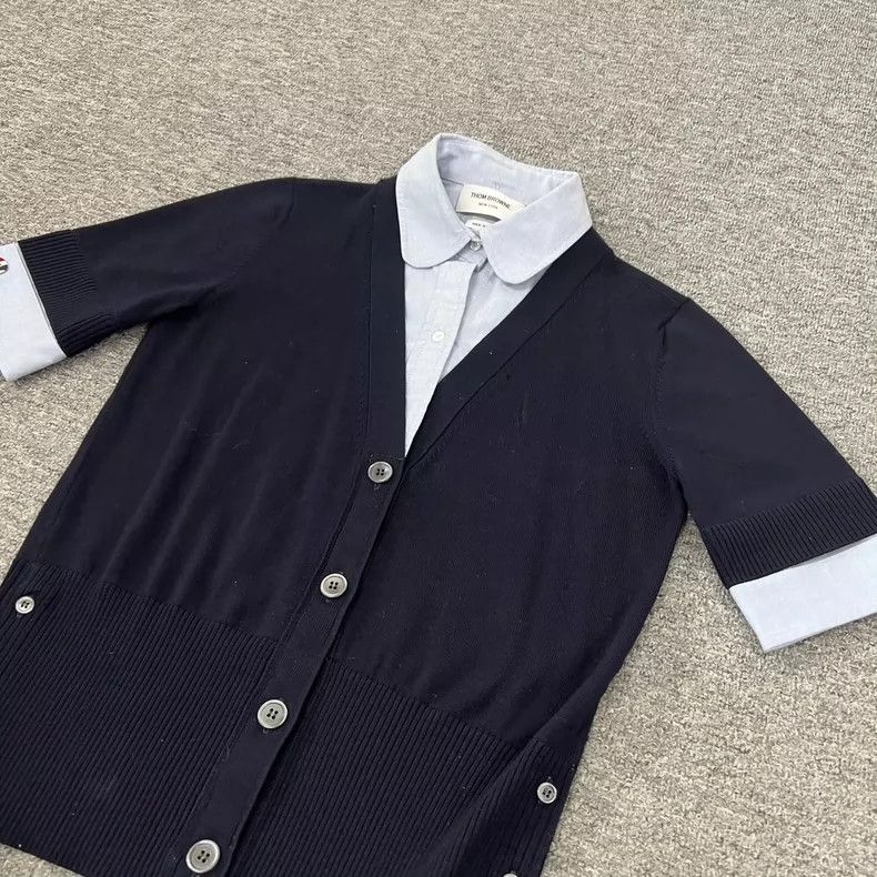 Thom Browne Thom Browne Layered Knit Shirt for Men Size US M / EU 48-50 / 2 - 3 Thumbnail