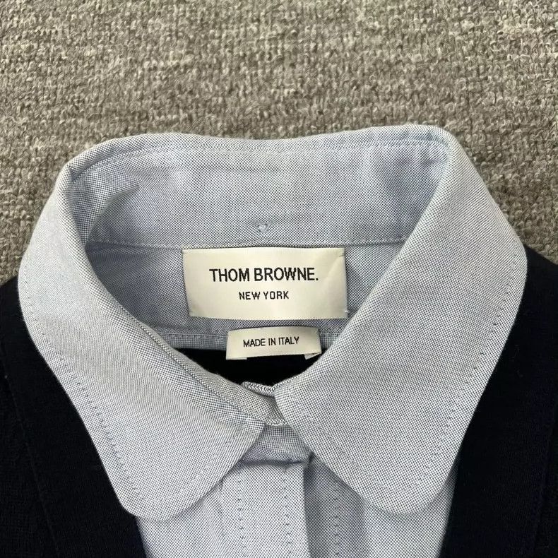 Thom Browne Thom Browne Layered Knit Shirt for Men Size US M / EU 48-50 / 2 - 4 Thumbnail
