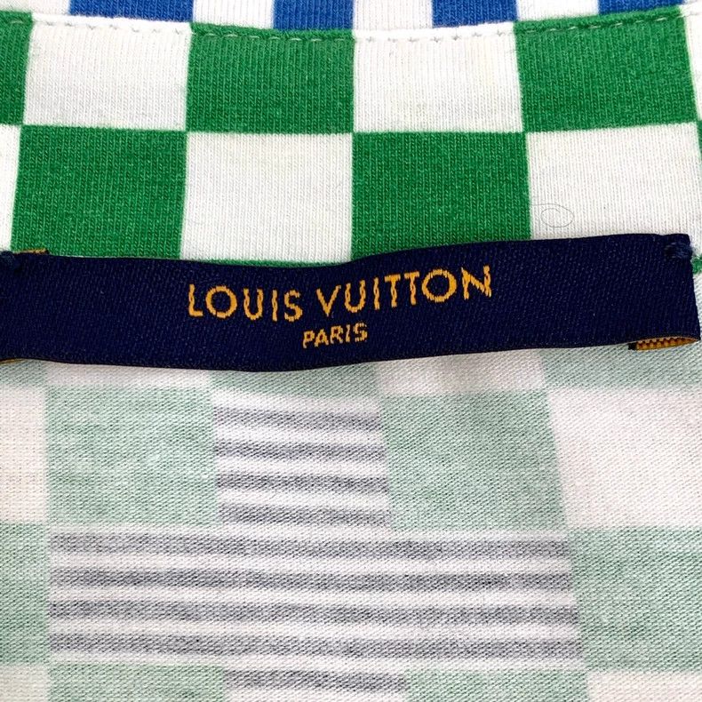 Louis Vuitton Louis Vuitton Green Checkered Long Sleeve Shirt Size US L / EU 52-54 / 3 - 5 Thumbnail