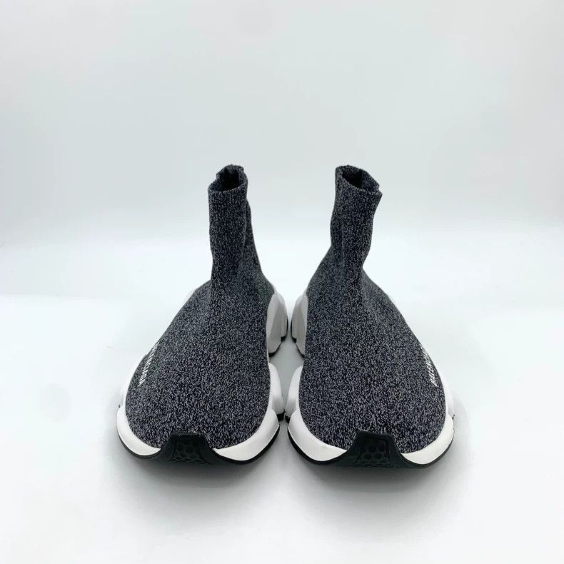 Balenciaga Balenciaga Black Silver Sock Sneakers Size 39 Size US 8 / EU 41 - 3 Thumbnail