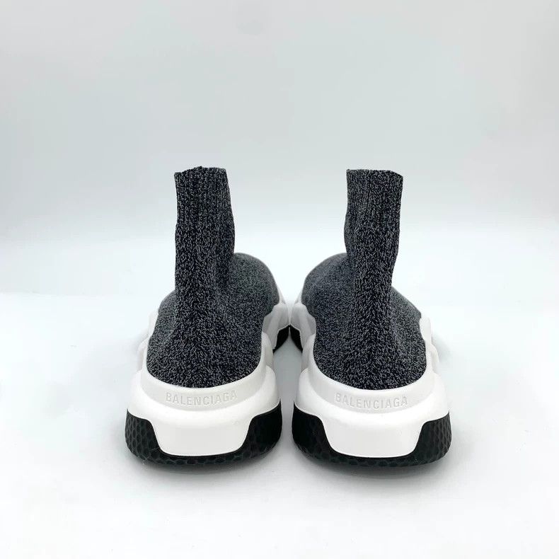 Balenciaga Balenciaga Black Silver Sock Sneakers Size 39 Size US 8 / EU 41 - 4 Thumbnail