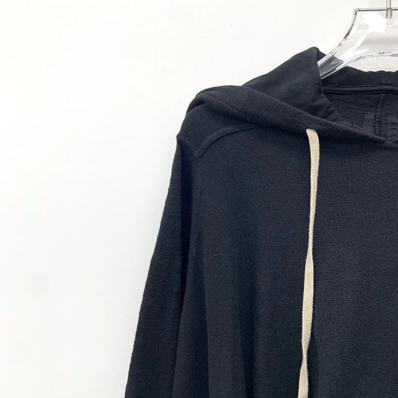 Rick Owens Rick Owens Black Long Sleeve Hooded Sweatshirt Size US XS / EU 42 / 0 - 3 Thumbnail