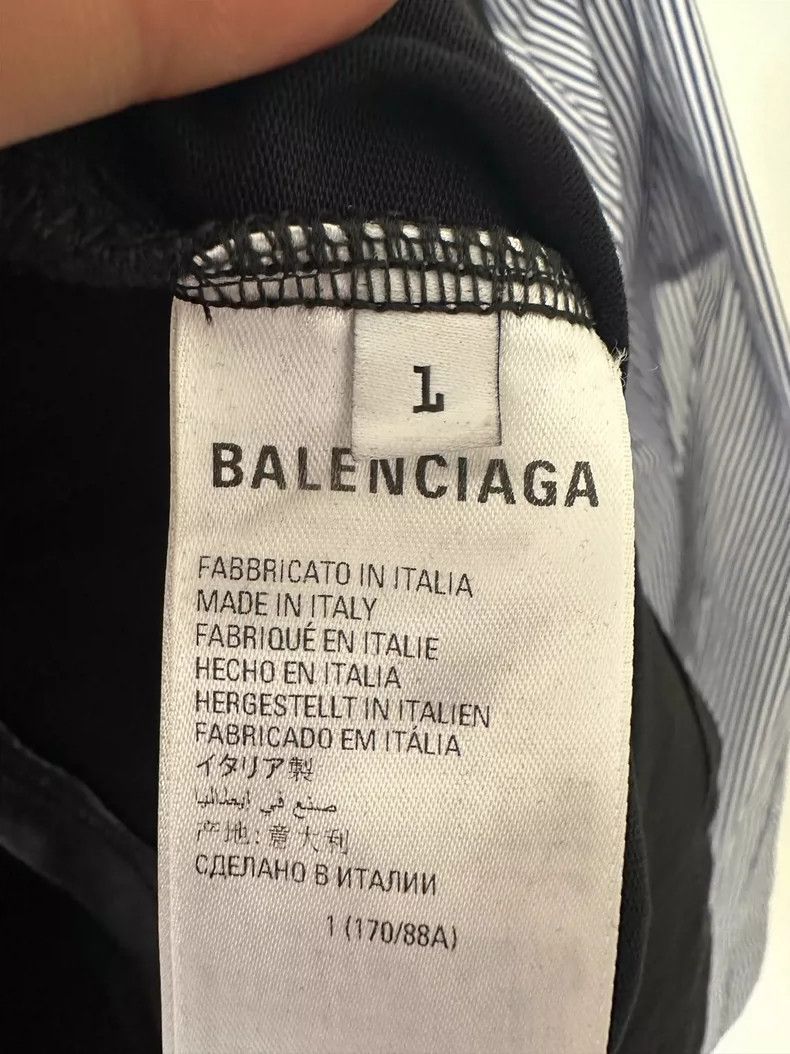 Balenciaga Balenciaga Embroidered Logo Two-Piece Shirt Size US XS / EU 42 / 0 - 3 Thumbnail