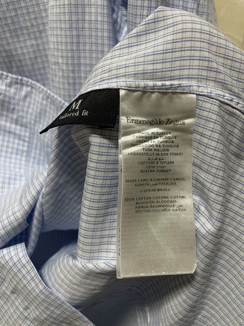 Ermenegildo Zegna Ermenegildo Zegna Long Sleeve Collared Shirt Size US M / EU 48-50 / 2 - 7 Thumbnail