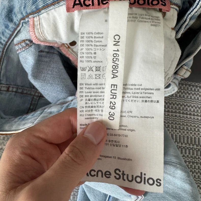 Acne Studios Acne Studios Light Blue Wash Flare Jeans Size US 29 - 3 Thumbnail