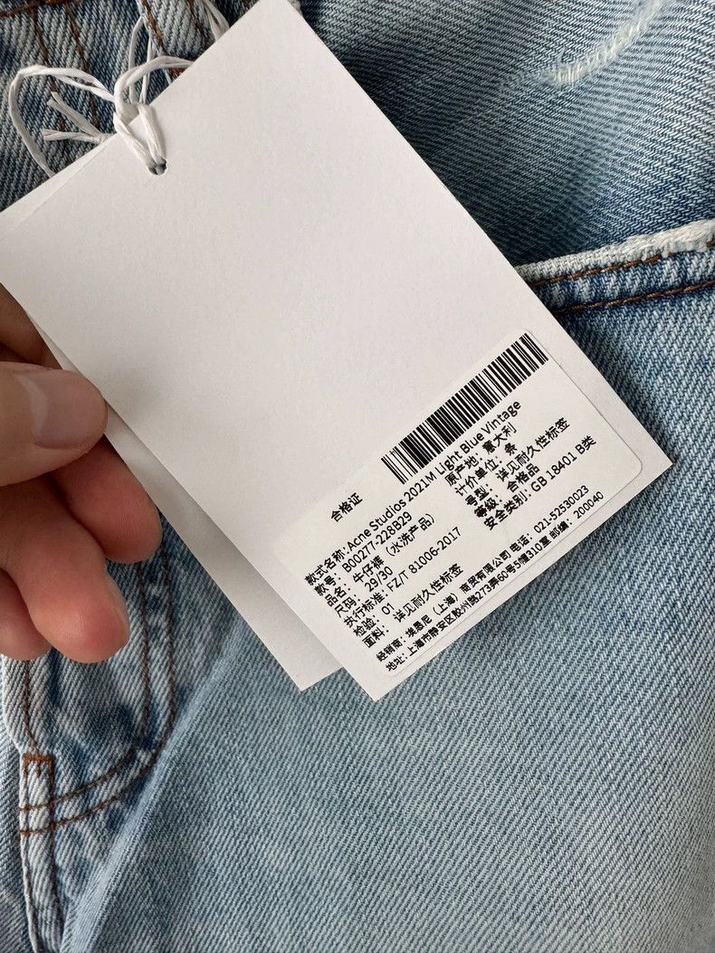 Acne Studios Acne Studios Light Blue Wash Flare Jeans Size US 29 - 5 Thumbnail
