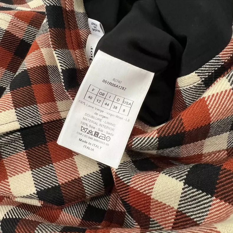 Dior Dior Checkered Dress with Button Front Size US 40 / EU 56 - 5 Thumbnail