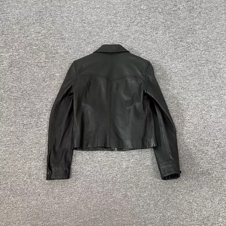 Saint Laurent Paris Saint Laurent Black Leather Biker Jacket Size US S / EU 44-46 / 1 - 2 Thumbnail