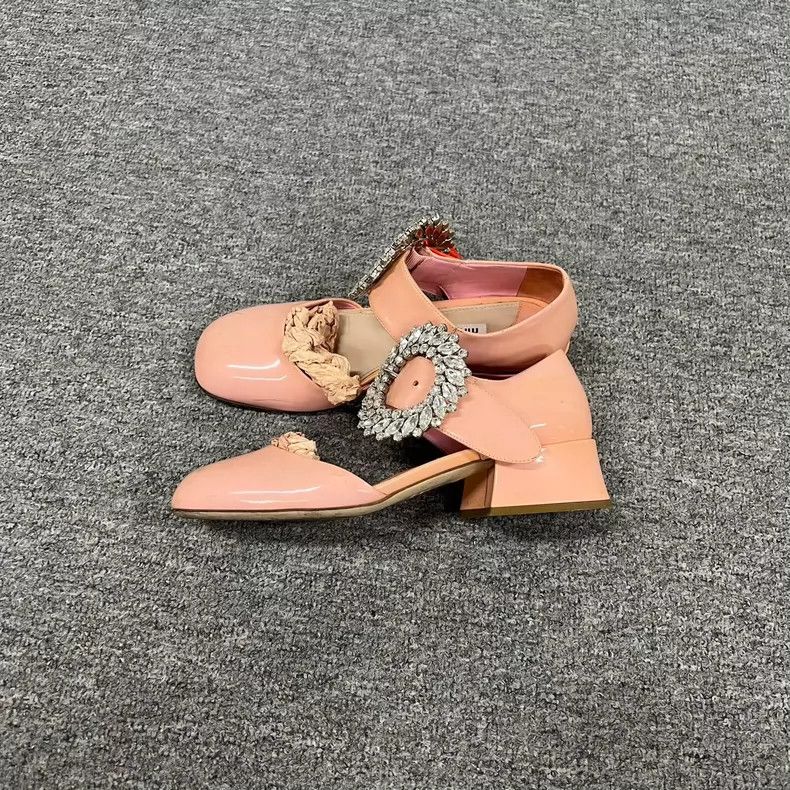 Prada Miu Miu Pink Mary Jane Shoes with Buckle Size US 6 / EU 39 - 2 Thumbnail