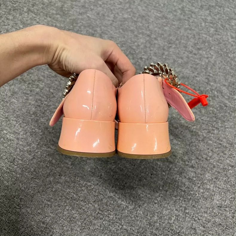 Prada Miu Miu Pink Mary Jane Shoes with Buckle Size US 6 / EU 39 - 4 Thumbnail