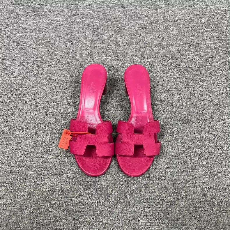 Hermes Hermes Pink High Heel Slide Sandals Size US 6.5 / EU 39-40 - 3 Thumbnail