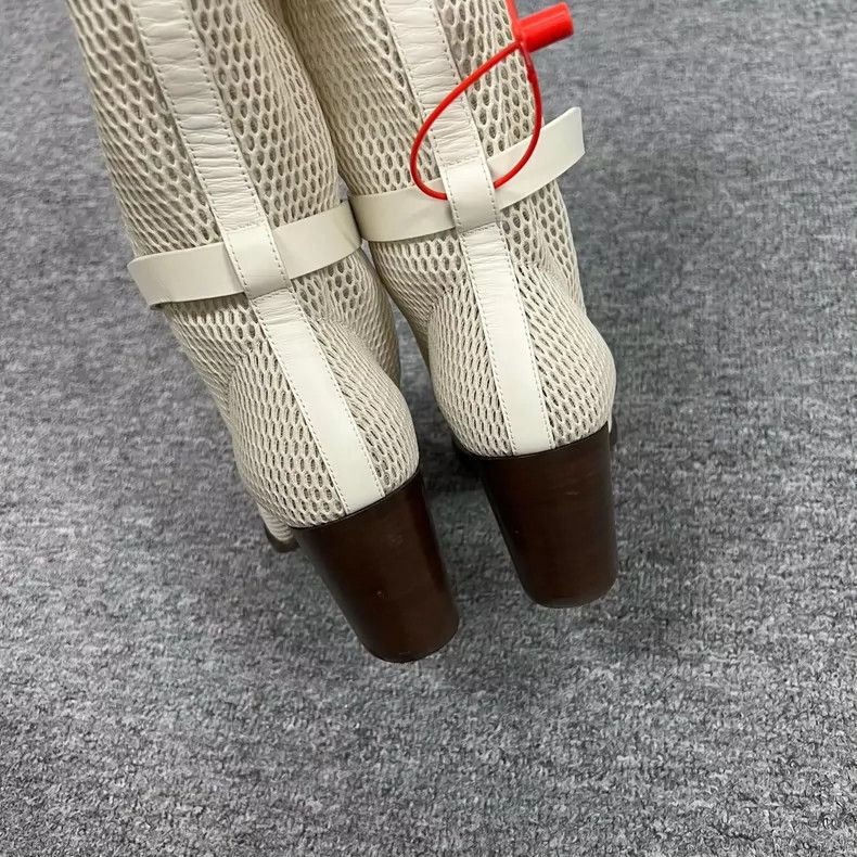 Dior Dior Hollow Out Ivory Long Boots Size US 7 / EU 40 - 3 Thumbnail