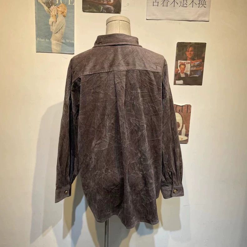 Burberry Vintage Burberry Corduroy Long Sleeve Shirt Size US M / EU 48-50 / 2 - 5 Thumbnail