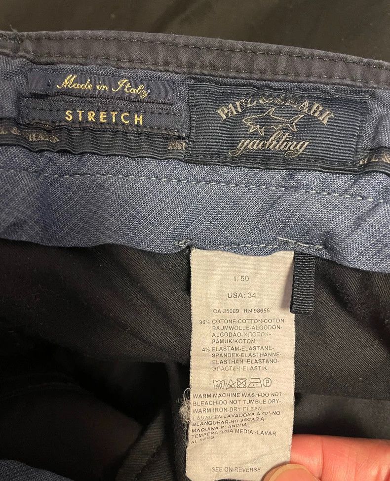 Paul Harnden Shoemakers Paul & Shark Casual Pants in Blue Size US 34 / EU 50 - 5 Thumbnail