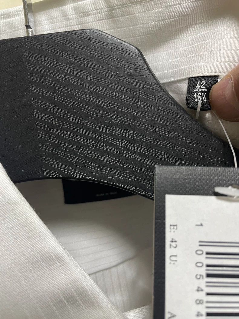 Emporio Armani GIORGIO ARMANI Long Sleeve Shirt in White Size US M / EU 48-50 / 2 - 5 Thumbnail