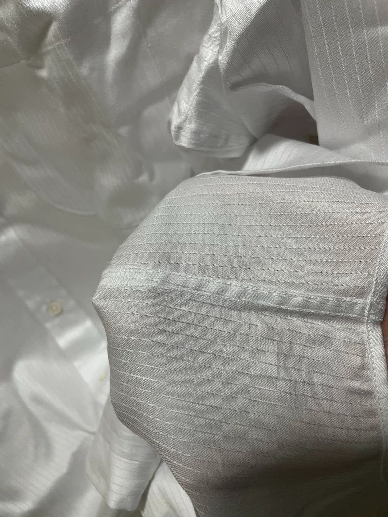 Emporio Armani GIORGIO ARMANI Long Sleeve Shirt in White Size US M / EU 48-50 / 2 - 9 Thumbnail