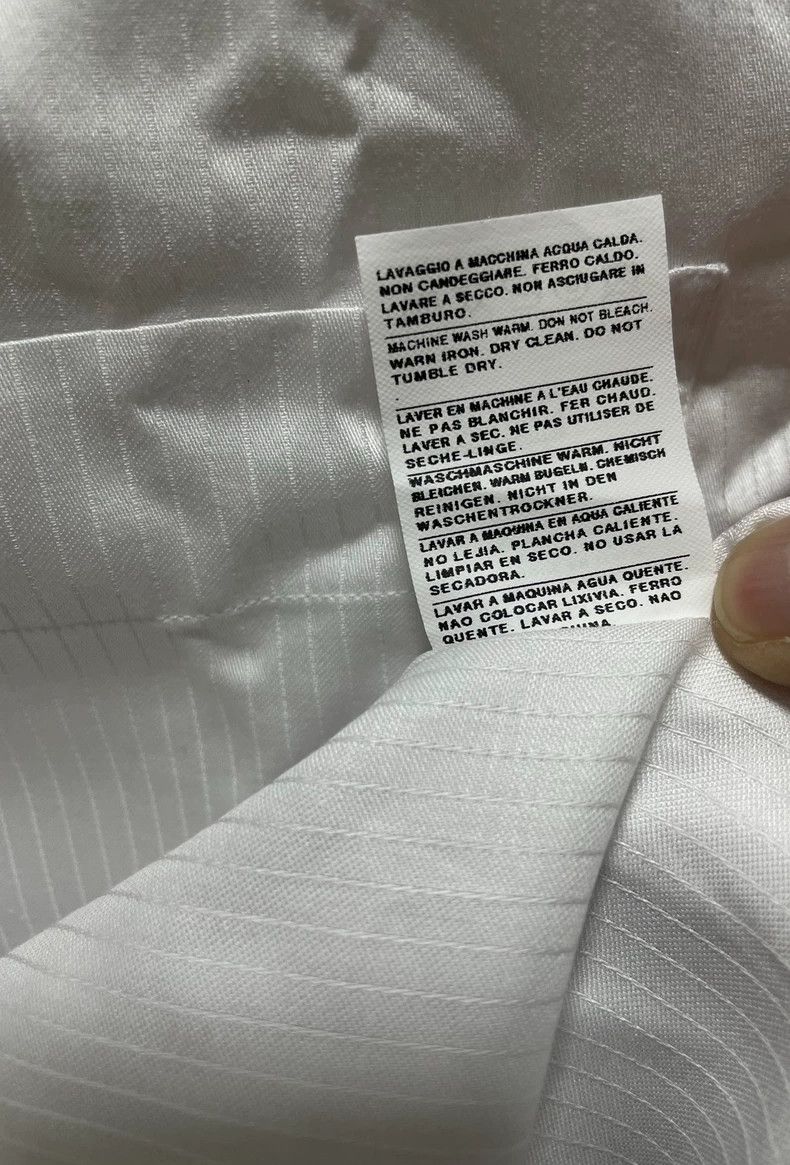 Emporio Armani GIORGIO ARMANI Long Sleeve Shirt in White Size US M / EU 48-50 / 2 - 8 Thumbnail