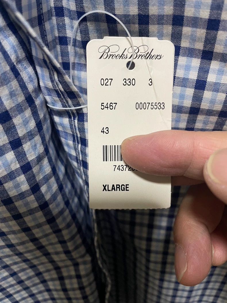 Brooks Brothers Brooks Brothers Long Sleeve Cotton Shirt Size US XL / EU 56 / 4 - 4 Thumbnail