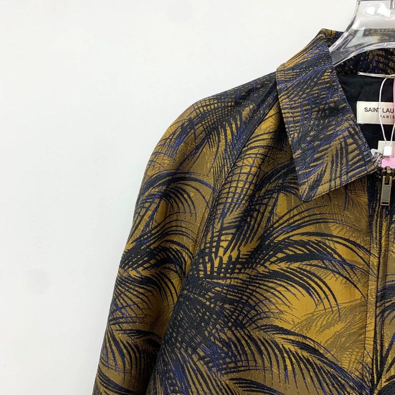 Saint Laurent Paris Saint Laurent Embroidered Zip-Up Jacket Size US L / EU 52-54 / 3 - 3 Thumbnail