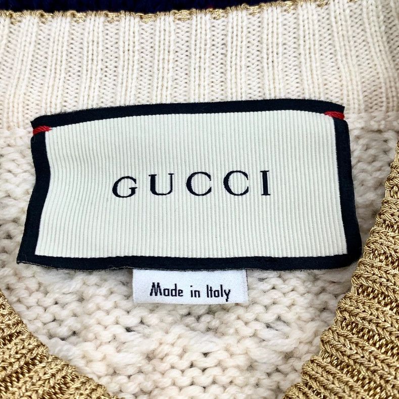 Gucci Gucci Striped Knit Sweater with Pearl Buttons Size US XS / EU 42 / 0 - 6 Thumbnail