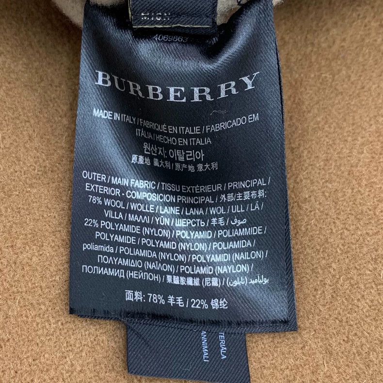 Burberry Burberry Brown Striped Wool Double-Sided Cape Coat Size US S / EU 44-46 / 1 - 8 Thumbnail