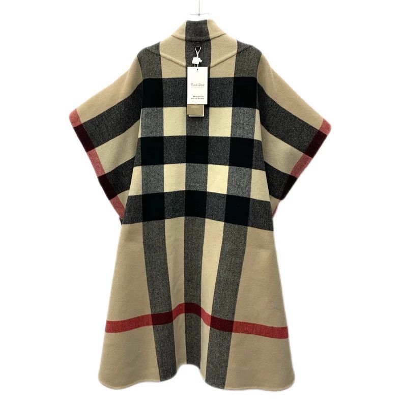Burberry Burberry Brown Striped Wool Double-Sided Cape Coat Size US S / EU 44-46 / 1 - 4 Thumbnail